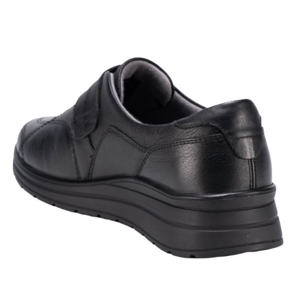 Forelli 21314-H Avilla Siyah Kadın Comfort Deri Ayakkabı