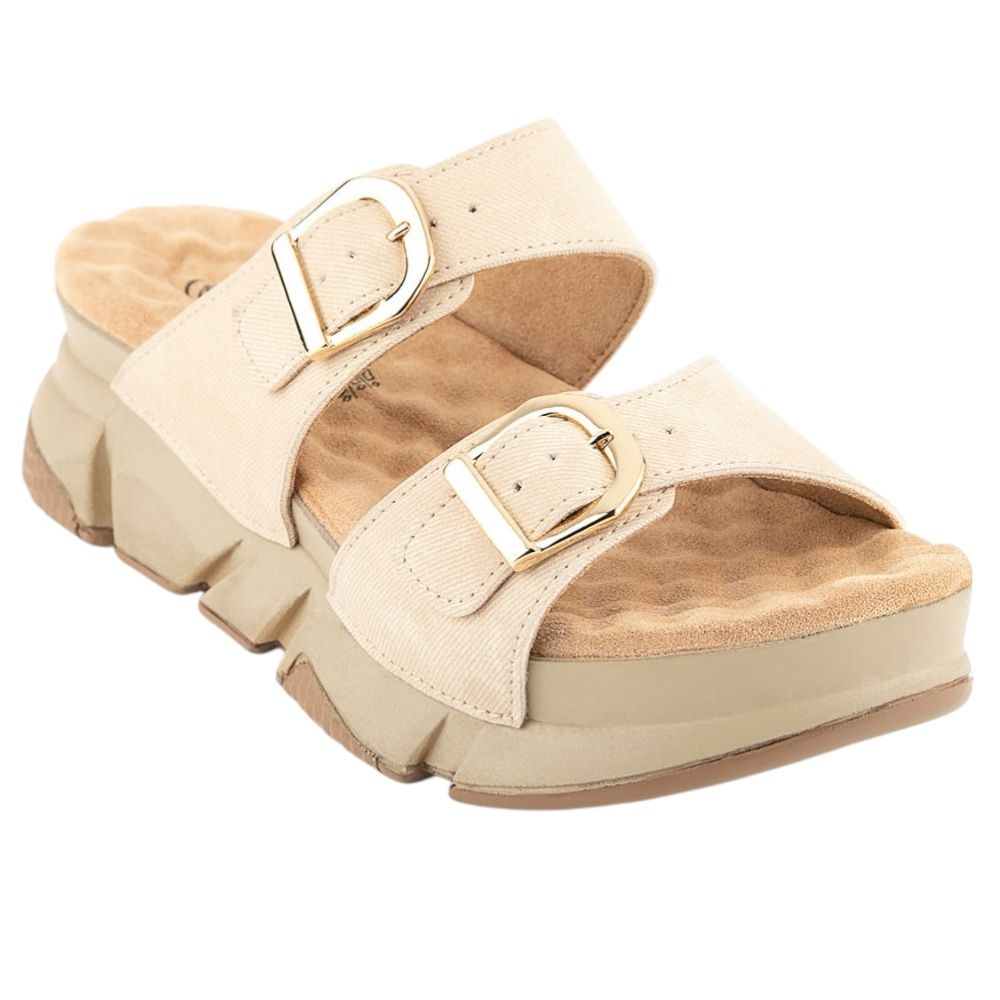 Muya 35244 Kiirus Bej Kadın Air Taban Terlik