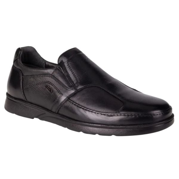 Forelli 32606-H Hoka Siyah Erkek Comfort Deri Kemik Ayakkabısı