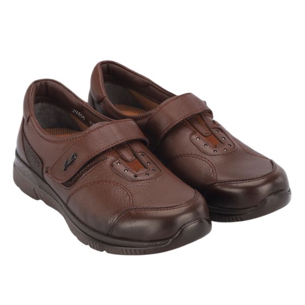 Forelli 29406-G Golden Taba Kadın Comfort Deri Ayakkabı