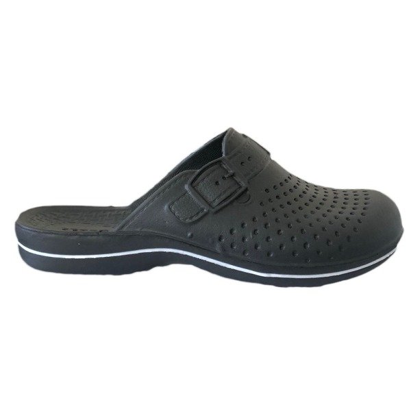 Gezer 8678 Siyah Kapalı Erkek Banyo/Bahçe Terlik