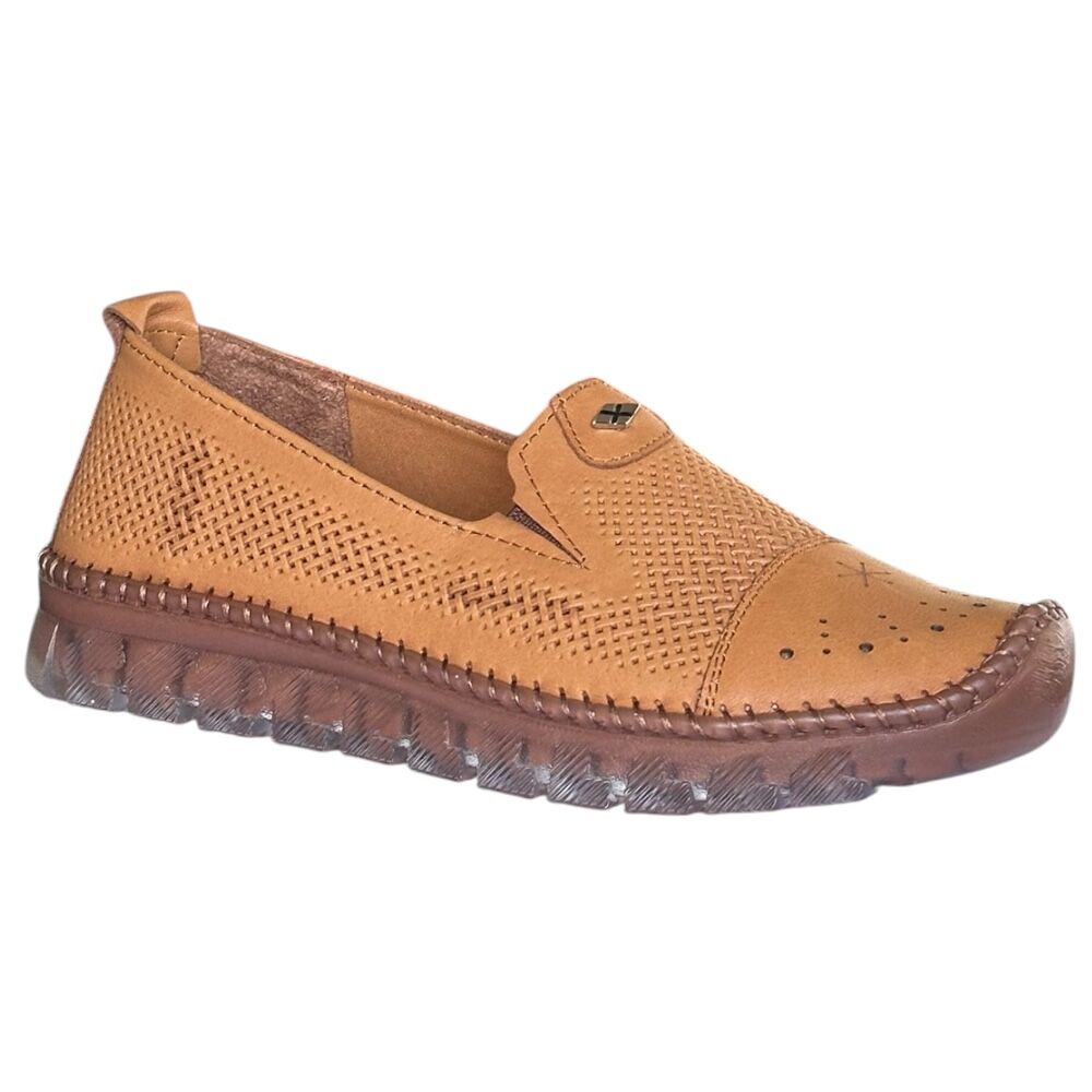 Cex 26Y NBL03 Taba Kadın Comfort Deri Ayakkabı
