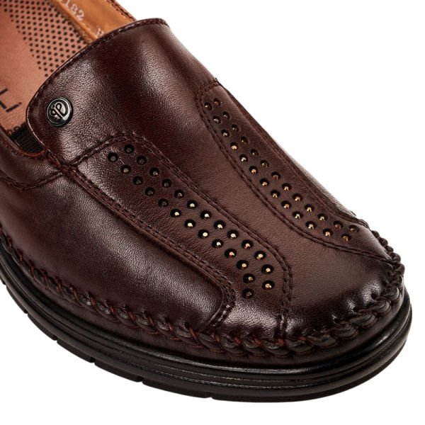 Forelli 25182-H Moriza Kahve Kadın Comfort Deri Ayakkabı