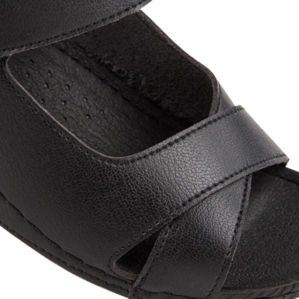 Muya 31123 Capella Siyah Kadın Anatomik Topuk Dikeni Sandalet