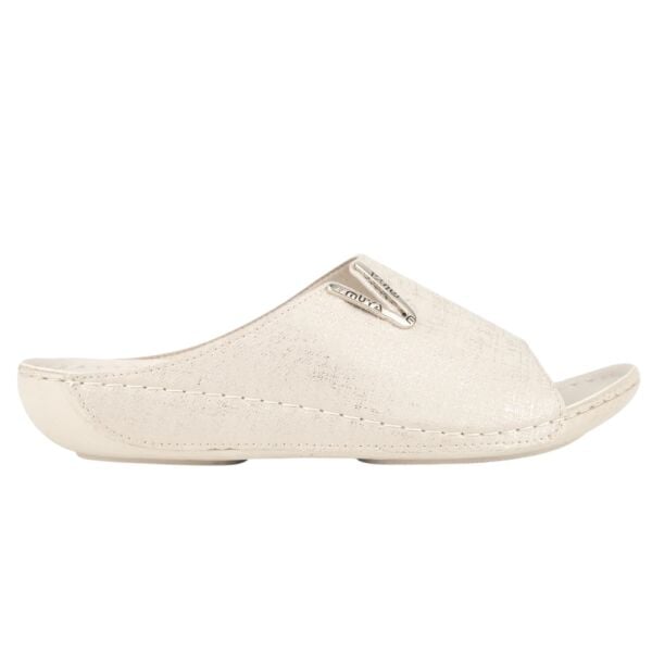 Muya 31125 Nest Desenli Bej Kadın Anatomik Terlik