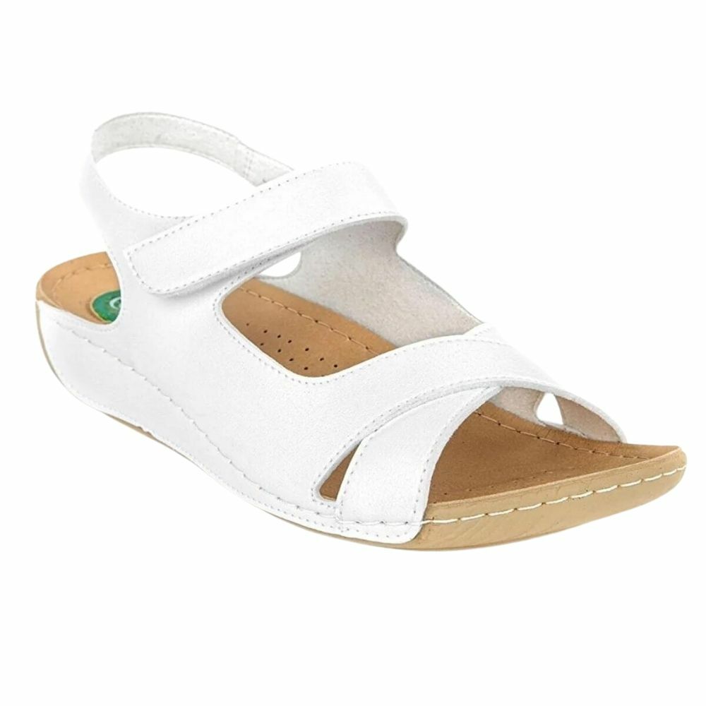 Muya 31123 Capella Beyaz Kadın Anatomik Topuk Dikeni Sandalet