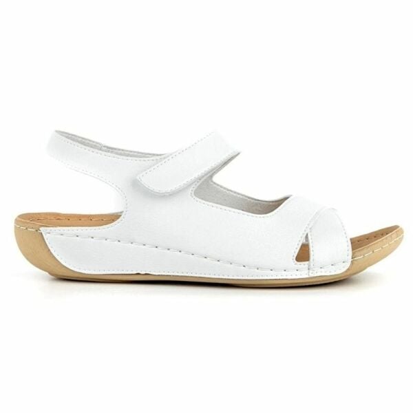 Muya 31123 Capella Beyaz Kadın Anatomik Topuk Dikeni Sandalet