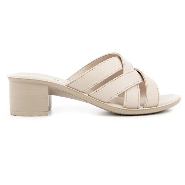 Muya 33000 Anagram Krem Kadın Topuklu Terlik