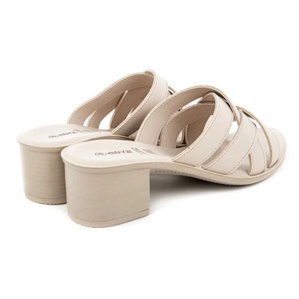 Muya 33000 Anagram Krem Kadın Topuklu Terlik