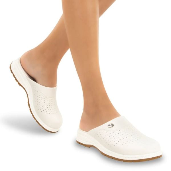 Muya 31320 Beyaz Erkek Ortopedik Sabo Terlik