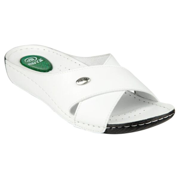 Muya 31124 Cyrus Beyaz Kadın Anatomik Topuk Dikeni Terlik