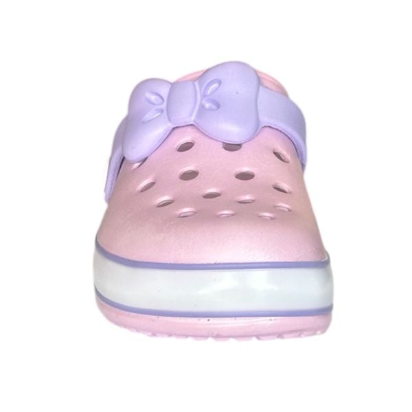 Akınal Bella E196 Pudra/Lila Işıklı Çocuk Terlik Sandalet