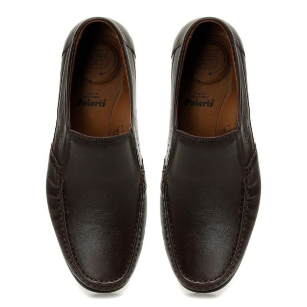 Polaris 108867 4FX Kahverengi Erkek Comfort Deri Ayakkabı
