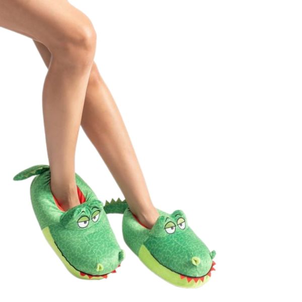 Twigy AA0633 Tw Timsah Yeşil Hayvan Figürlü Unisex Panduf 38/39