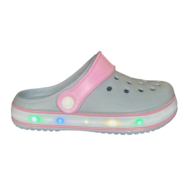 Akınal Bella E196 Buz Gri Işıklı Çocuk Terlik Sandalet