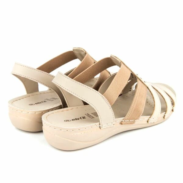 Muya 31143 Amanda Krem Kadın Anatomik Sandalet