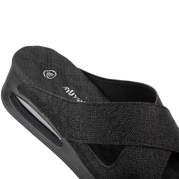 Muya 31169 Fly Desenli Siyah Kadın Air Taban Terlik