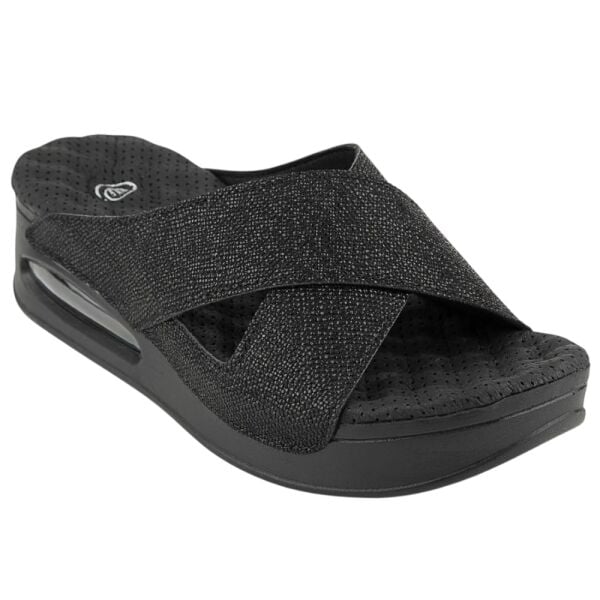 Muya 31169 Fly Desenli Siyah Kadın Air Taban Terlik