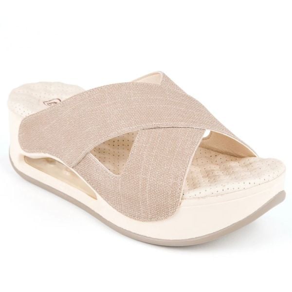 Muya 31210 Penelope Krem Kadın Air Taban Terlik