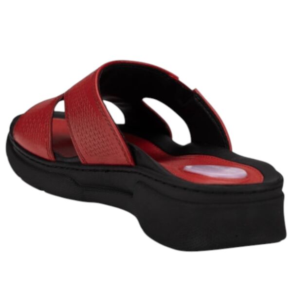 Forelli 1652-G Hanna Kırmızı Kadın Comfort Topuk Dikeni Deri Terlik