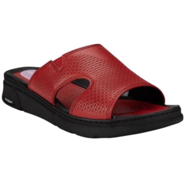 Forelli 1652-G Hanna Kırmızı Kadın Comfort Topuk Dikeni Deri Terlik
