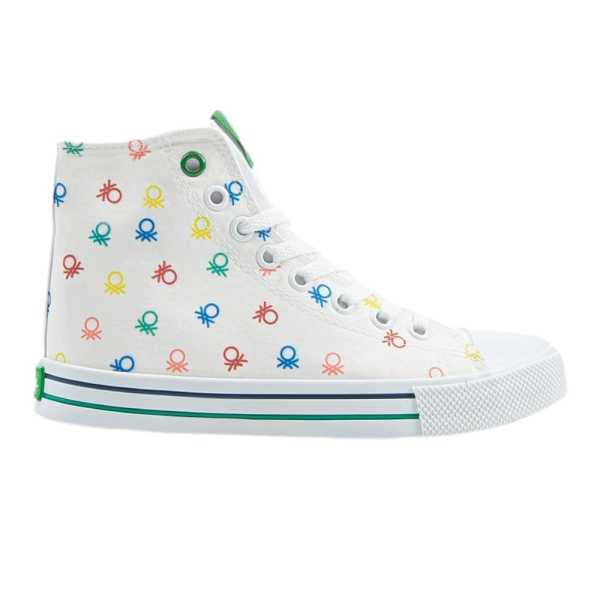 Benetton BN-30185 Beyaz Kadın Spor Ayakkabı