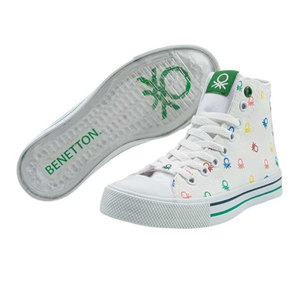 Benetton BN-30185 Beyaz Kadın Spor Ayakkabı