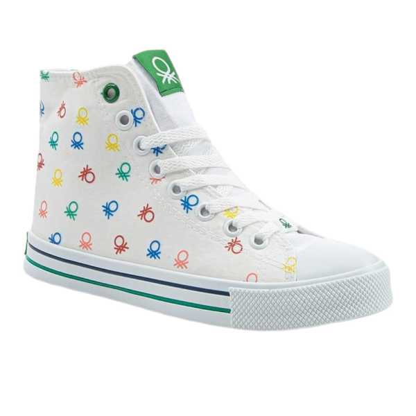 Benetton BN-30185 Beyaz Kadın Spor Ayakkabı