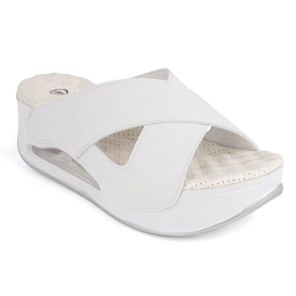 Muya 31210 Penelope Beyaz Kadın Air Taban Terlik