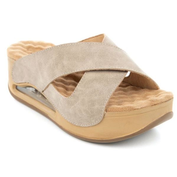 Muya 31210 Penelope Full Krem Kadın Air Taban Terlik