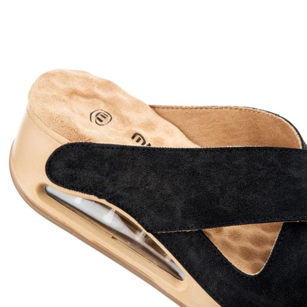 Muya 31210 Penelope Siyah/Bej Kadın Air Taban Terlik