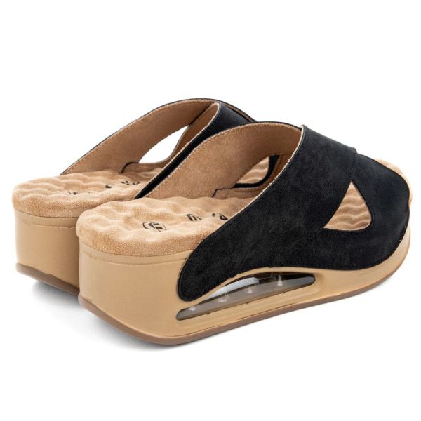 Muya 31210 Penelope Siyah/Bej Kadın Air Taban Terlik