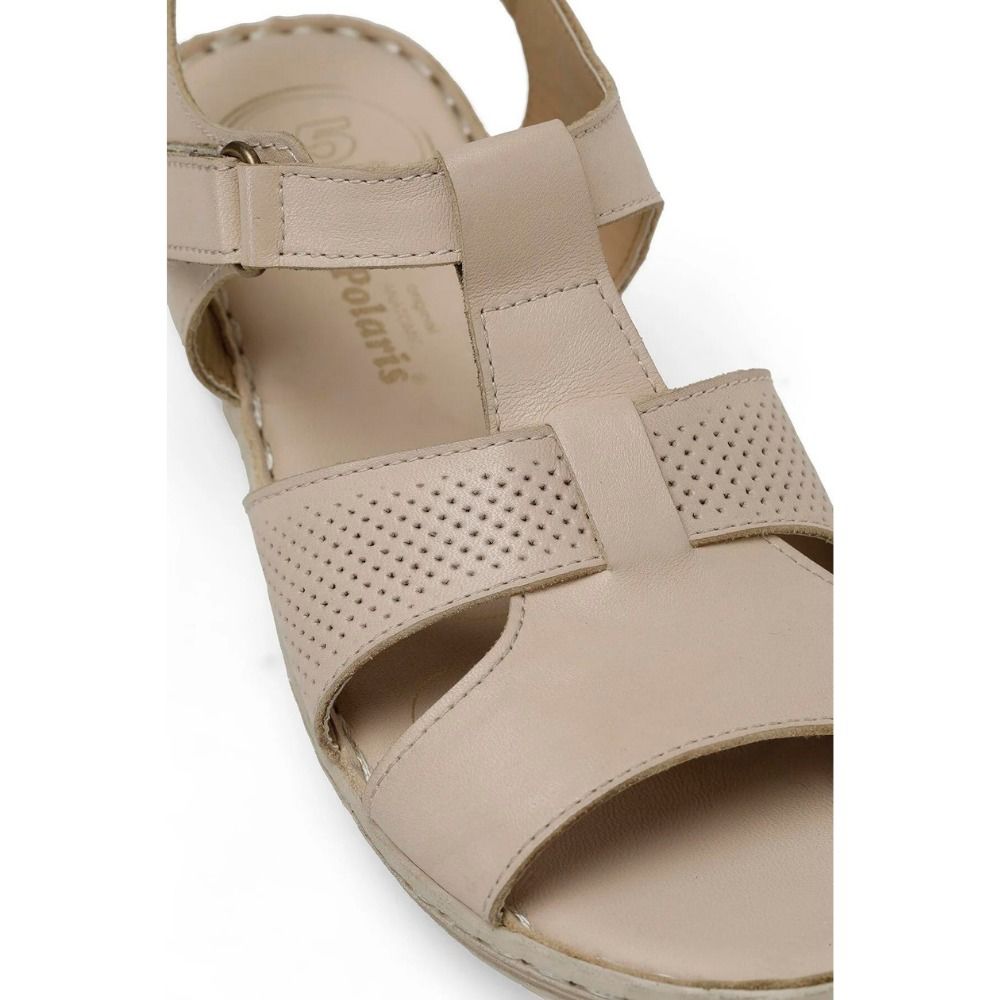 Polaris 105126 4FX Bej Kadın Comfort Sandalet