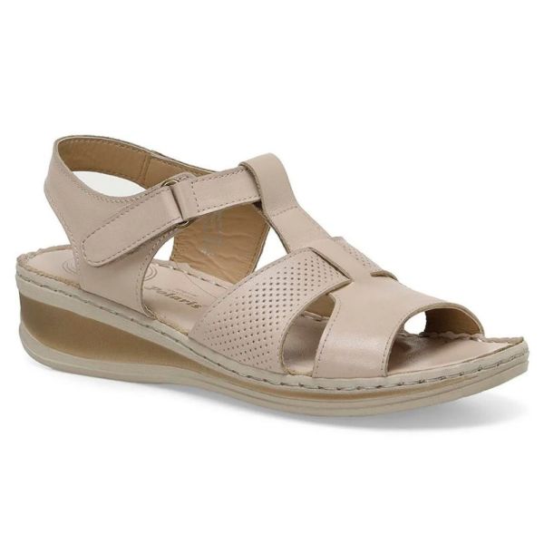 【o】 Polaris 105126 4FX Bej Kadın Comfort Sandalet