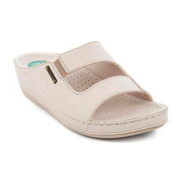 Muya 31136 Panna Full Krem Kadın Anatomik Terlik