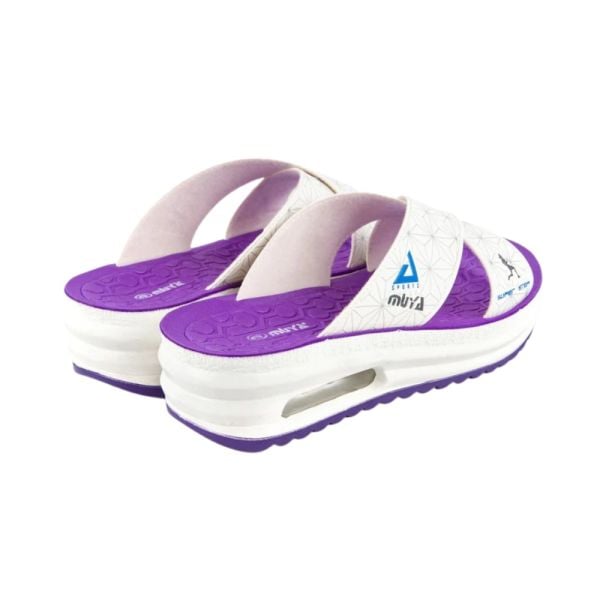 Muya 31013 Axis Beyaz-Mor Kadın Air Taban Terlik