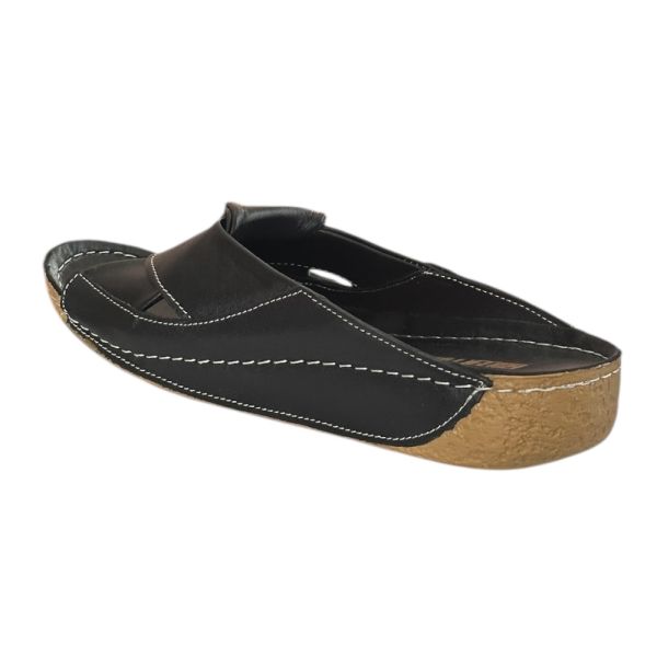 Cex 25Y GRF Siyah Kadın Hakiki Deri Günlük Terlik