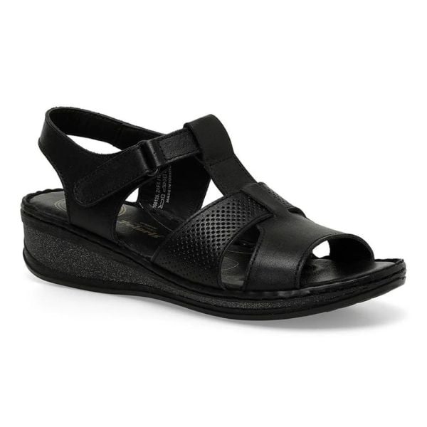 Polaris 105126 4FX Siyah Kadın Comfort Sandalet