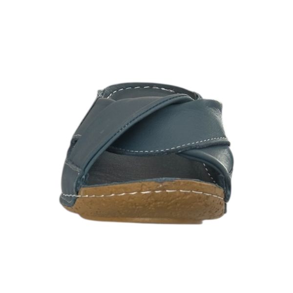 Cex 25Y GRF Kot Mavi Kadın Hakiki Deri Günlük Terlik