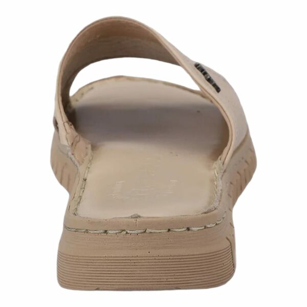 Forelli 38505 Sofia-G Bej Kadın Comfort Deri Terlik