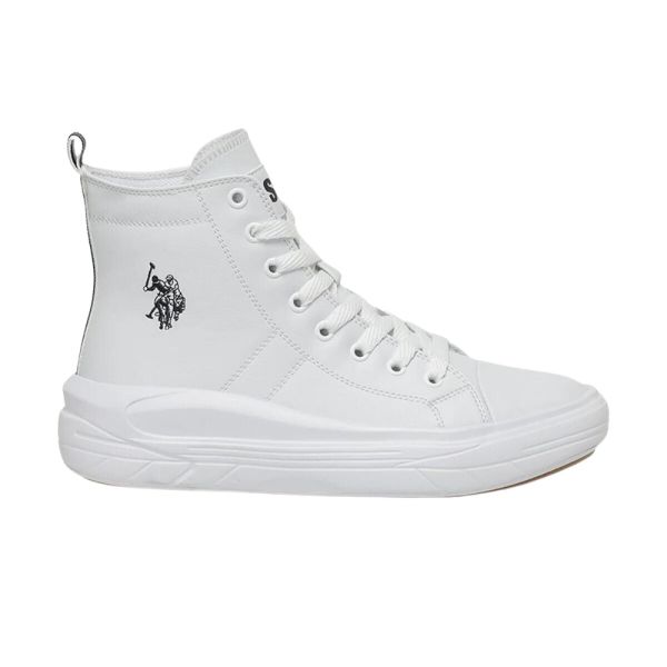U.S Polo Assn Clementine PU 3PR Beyaz Kadın High Sneaker