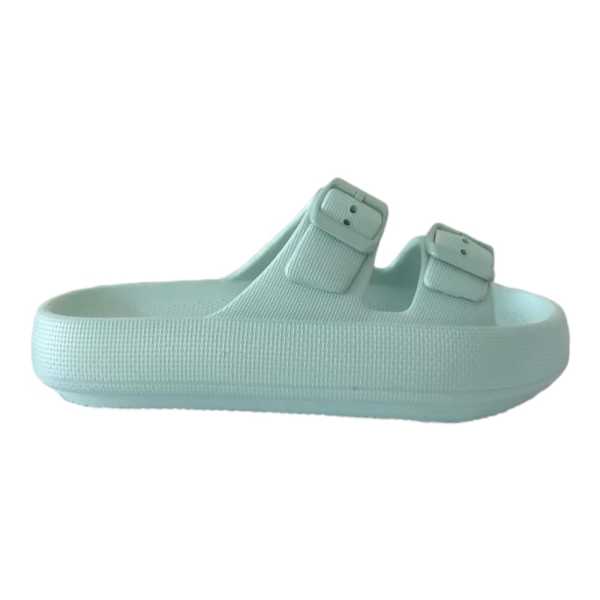 Akınal Bella E282 Mint Kadın Tokalı Plaj Terlik