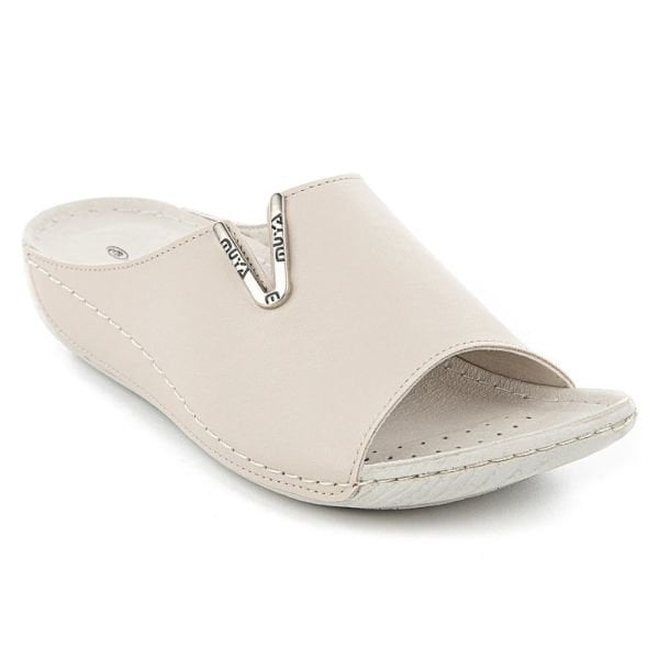 Muya 31125 Nest Krem Kadın Anatomik Terlik