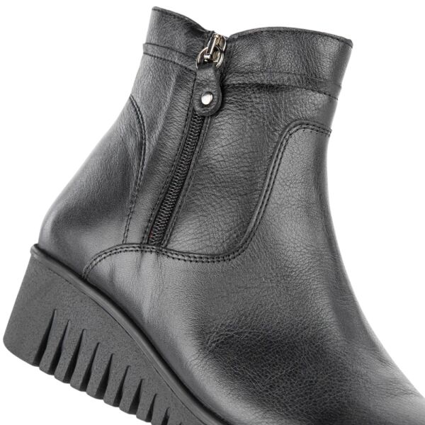 Muya 324804 Londo 6 Nokta Siyah Kadın Comfort Deri Bot