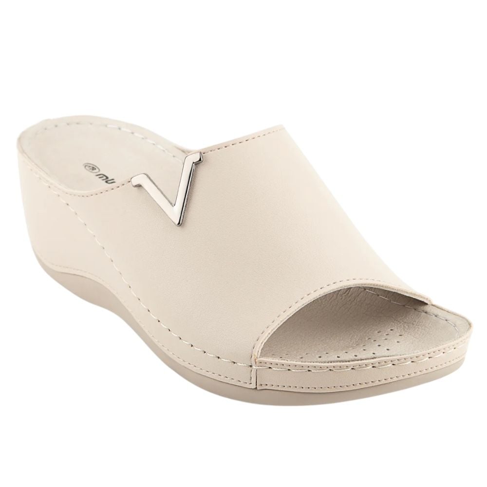 Muya 31148 Perla Krem Kadın Anatomik Terlik