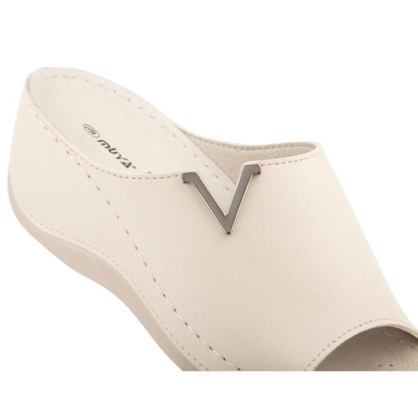 Muya 31148 Perla Krem Kadın Anatomik Terlik