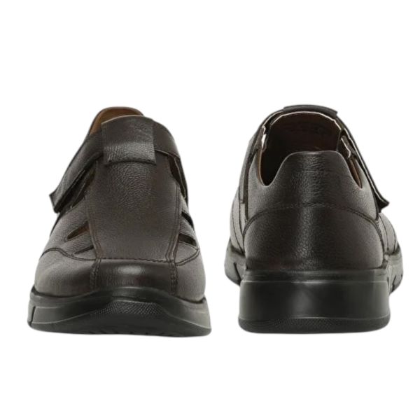 Polaris 107409 4FX Kahve Erkek Comfort Deri Sandalet