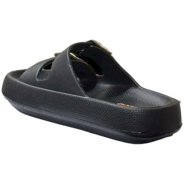 Akınal Bella E282 Siyah Kadın Altın Tokalı Plaj Terlik