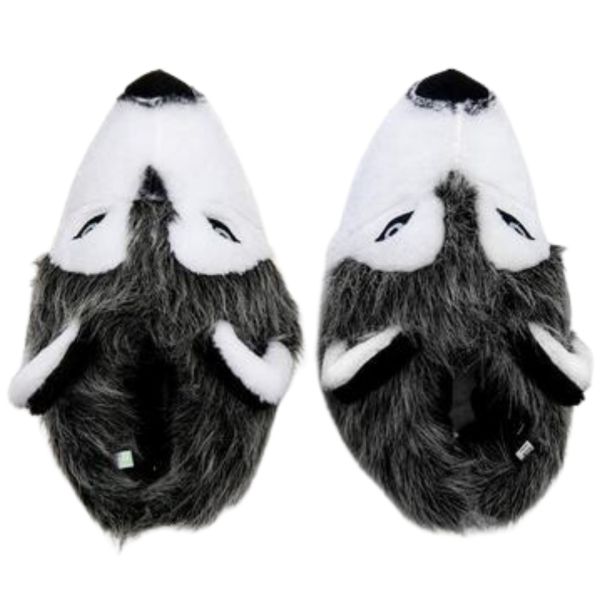 Twigy CC0530 Tw Husky Gri Hayvan Figürlü Erkek Panduf