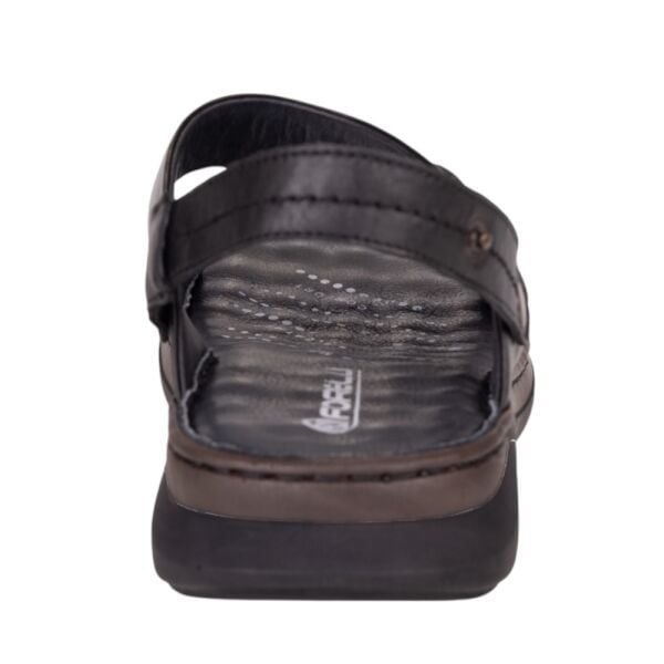 Forelli 40507-G Ural Siyah Erkek Deri Günlük Sandalet
